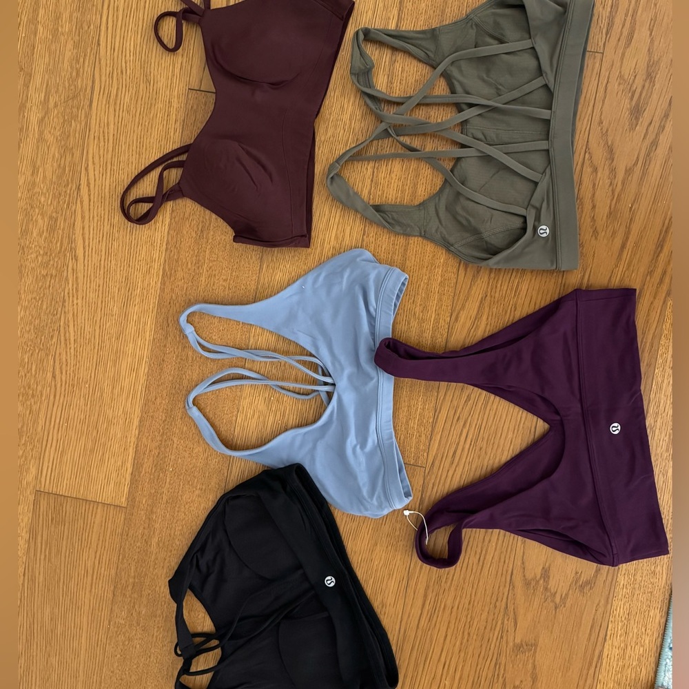 Assorted lululemon sports bras